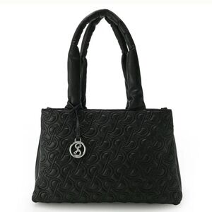 NWT Sam & Libby Dina Quilted Black Tote Bag